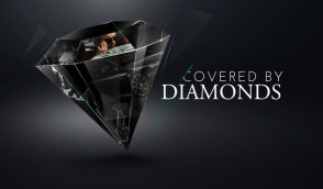 covered in diamonds